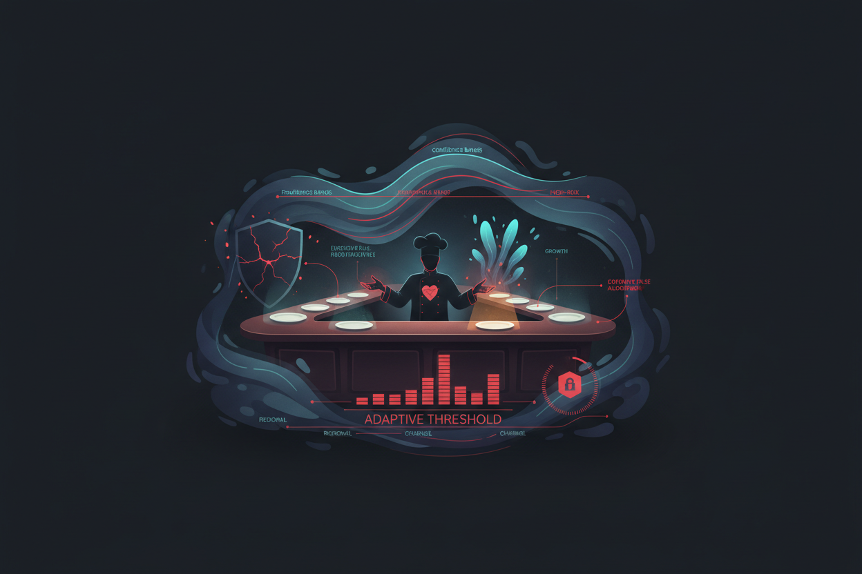 False positive reduction in antifraud: allowlists, confidence bands, and adaptive thresholds